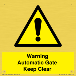 Warning Automatic Gate Keep Clear